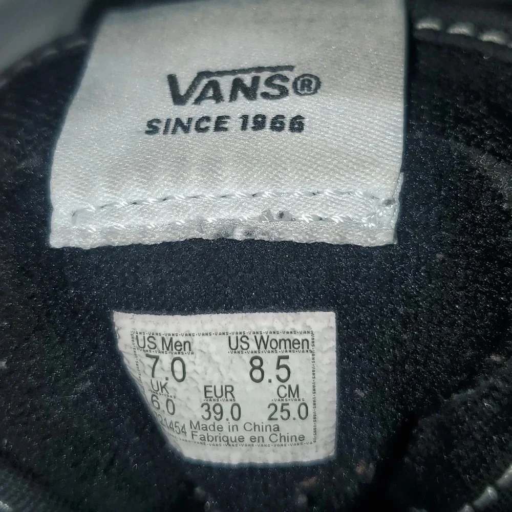 Vans Sk-8 Hi lite Classic Black Men's size 7 Womens Size 8.5